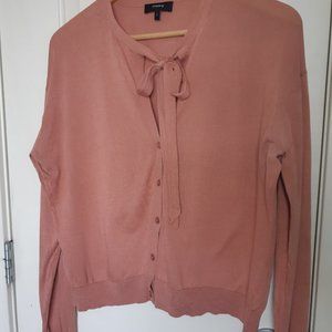 Theory tie neck cardigan